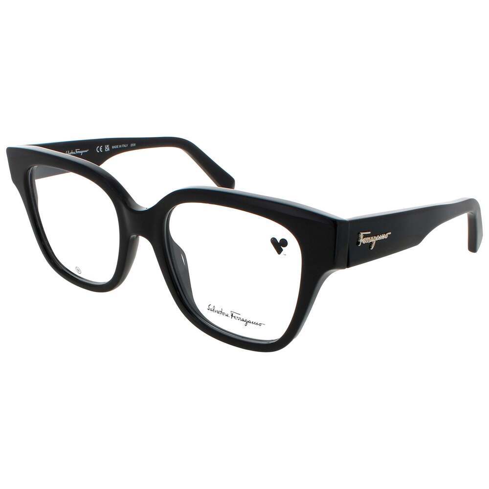 NWT Salvatore Ferragamo SF2952 Black 53mm Eyeglasses